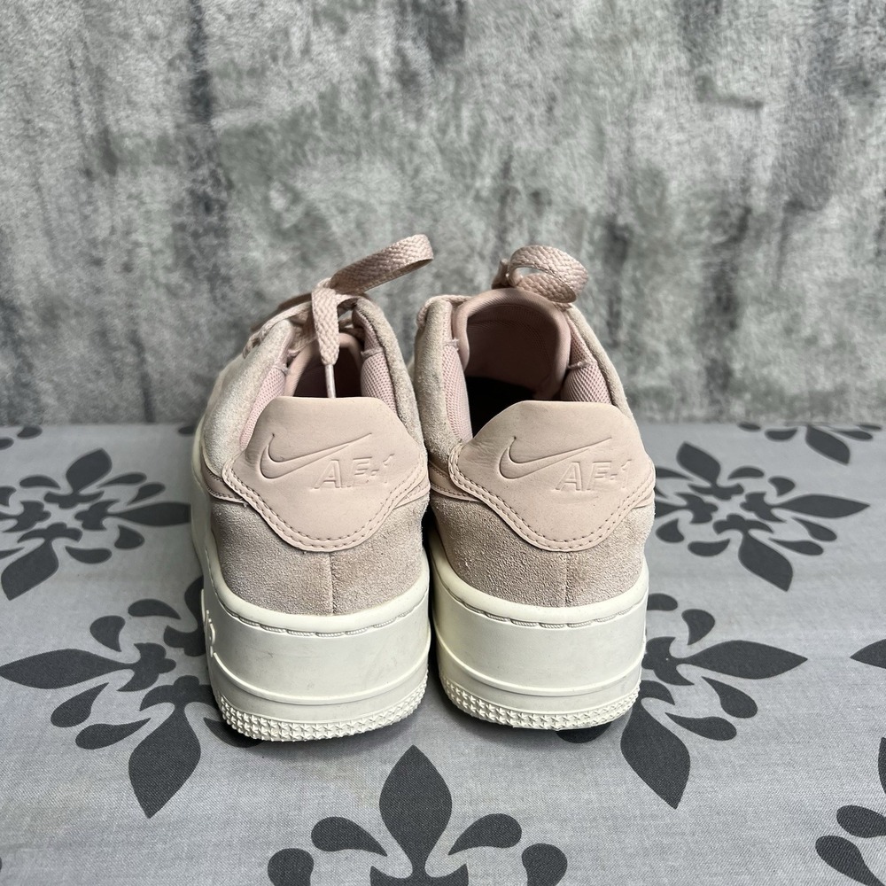 Nike Pink Suede AF1 Platform Sneakers - Picture 3 of 7